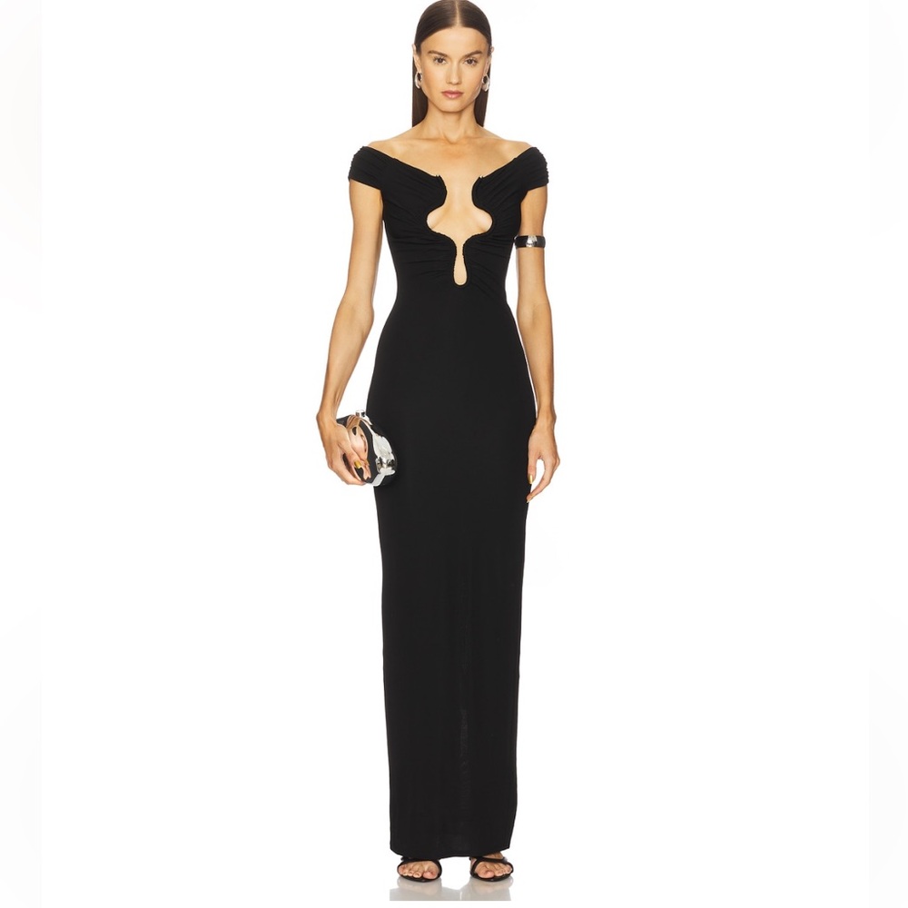 Michael Costello x REVOLVE Adalynn Gown in Black- Size Small